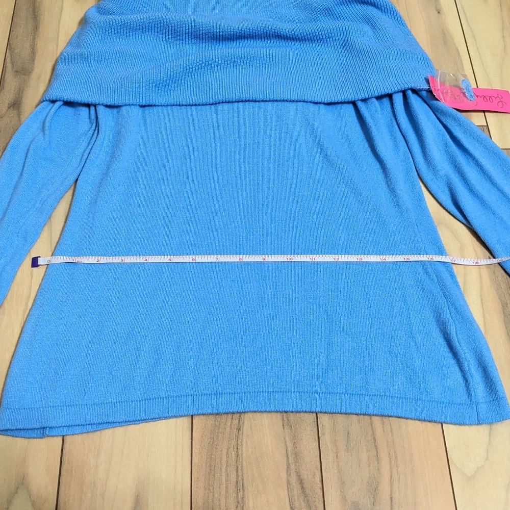 NWT! Lilly Pulitzer Christin Sweater Zanzibar Blue Size L $138 - Picture 5 of 12